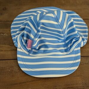 Blue Striped Baby Beach Sun Hat